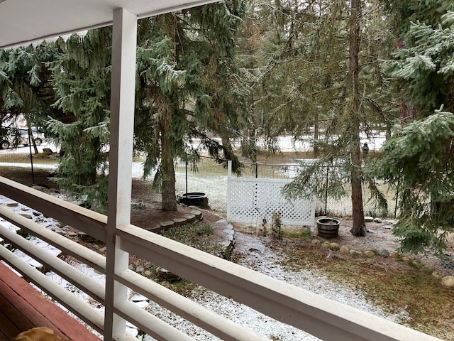 view of water feature