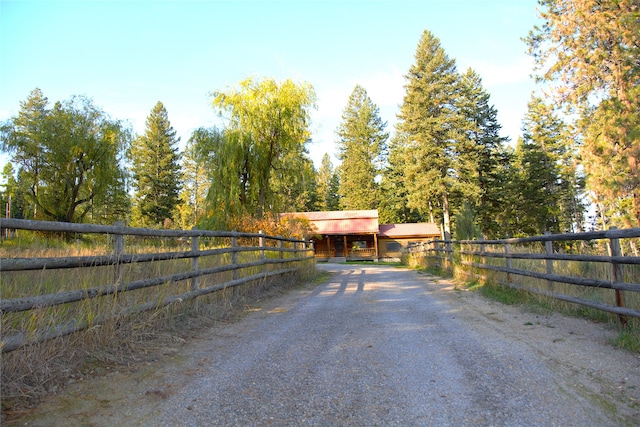 view of road