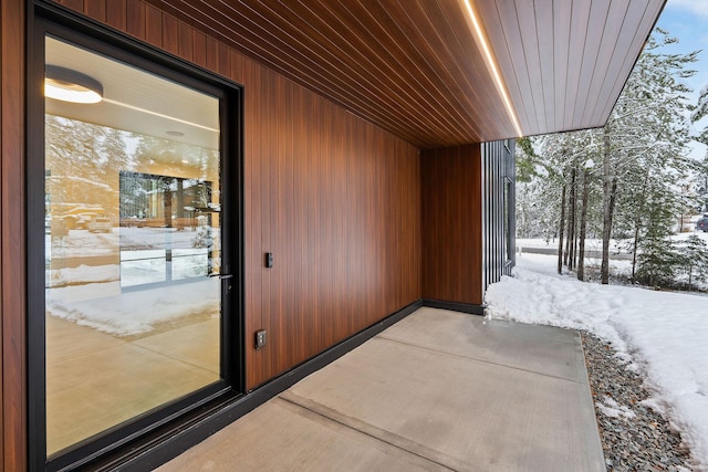 1027 State Park Rd, Whitefish, MT 59937 - view of snow covered property entrance