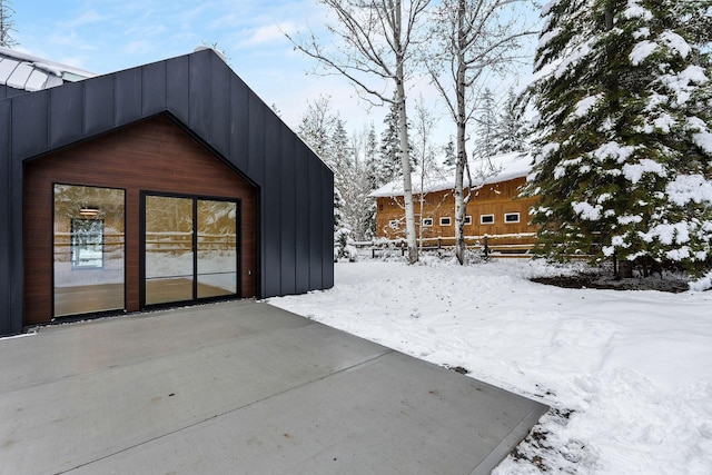 1027 State Park Rd, Whitefish, MT 59937 - view of snow covered patio