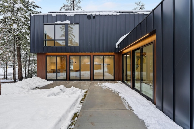 1027 State Park Rd, Whitefish, MT 59937 - snow covered property featuring board and batten siding