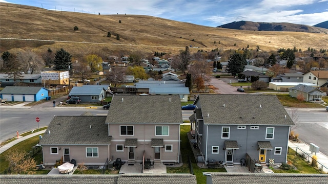1825 Scott St Unit B, Missoula, MT 59802 - aerial view of residential area with a mountain backdrop