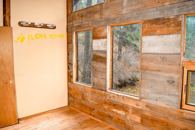 32927 Hellroaring Rd, Polson, MT 59860 - bathroom with a baseboard heating unit, vanity, and wood finished floors