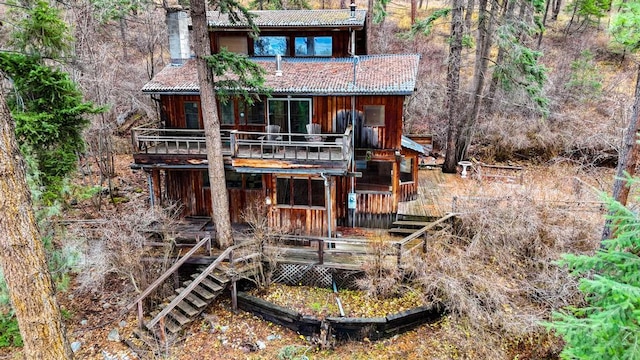 32927 Hellroaring Rd, Polson, MT 59860 - view of outdoor structure featuring stairway