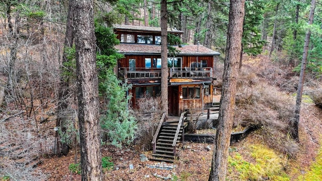 32927 Hellroaring Rd, Polson, MT 59860 - view of shed with a wooded view