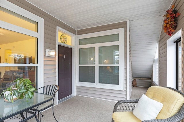 view of sunroom