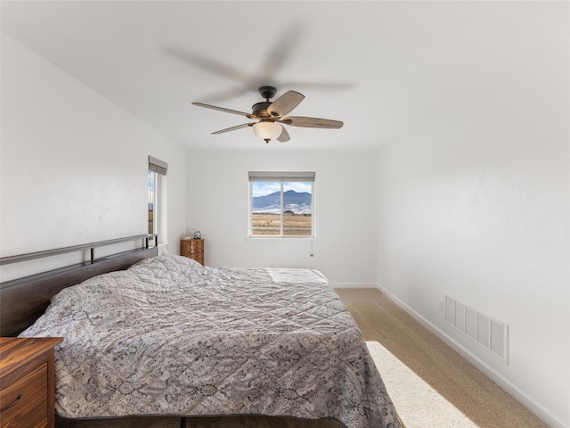 4 Sapphire Way, Sheridan, MT 59749 - bedroom with light carpet, ceiling fan, and baseboards