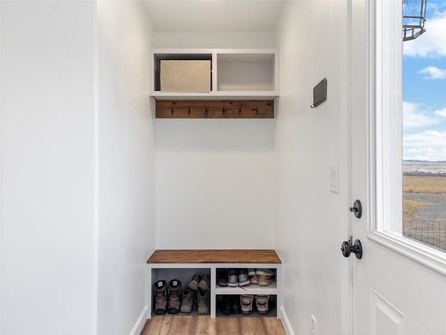 4 Sapphire Way, Sheridan, MT 59749 - mudroom with baseboards and wood finished floors