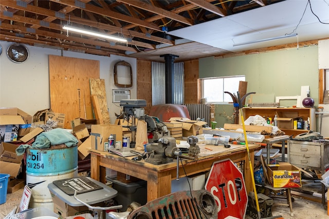 miscellaneous room featuring concrete floors