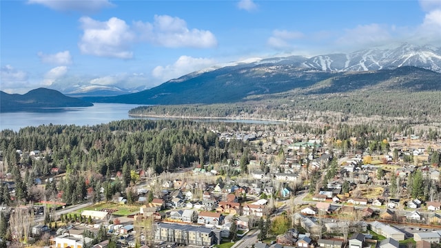 property view of mountains with a water view