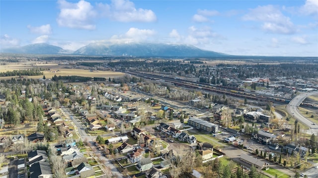 659 Copperwood Ct, Whitefish, MT 59937 - aerial view of property and surrounding area featuring a mountain backdrop