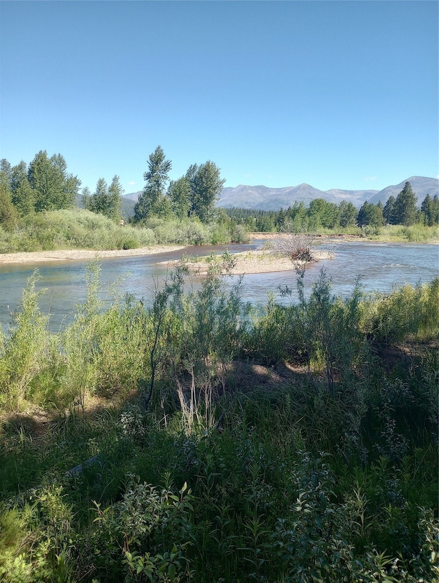 property view of water with a mountain view