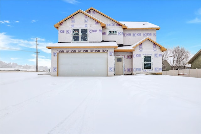 view of front of house featuring a garage