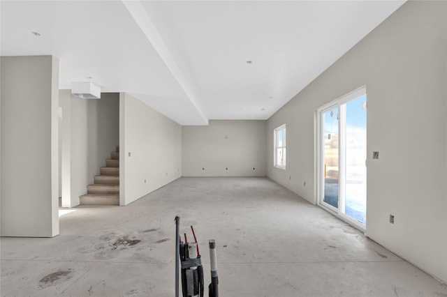 view of unfurnished living room