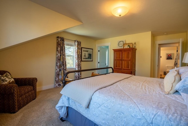 bedroom with carpet floors