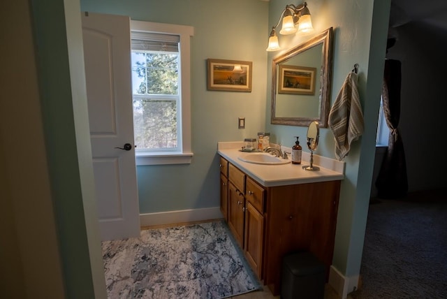 bathroom with vanity