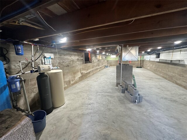 view of basement