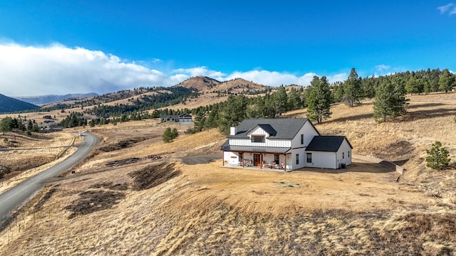 exterior space with a rural view