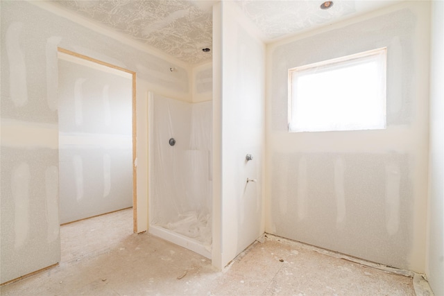 bathroom with a shower