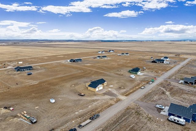 bird's eye view featuring a rural view