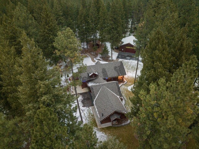 view of log-style house