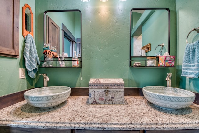 bathroom with vanity