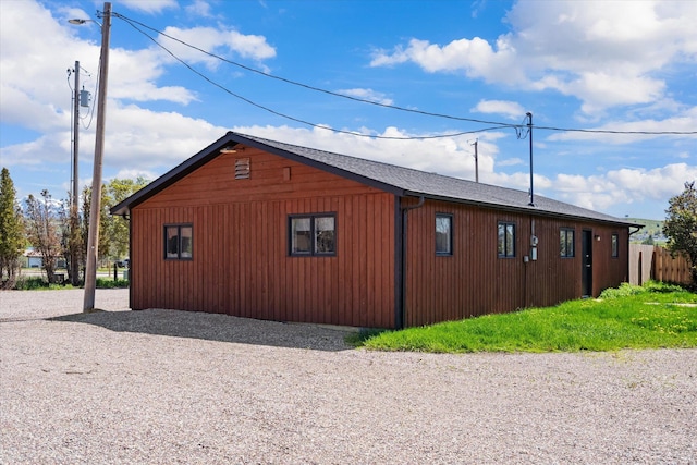 view of side of property