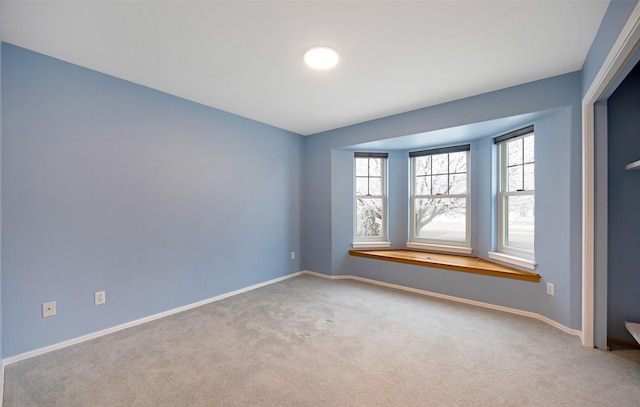 view of carpeted empty room