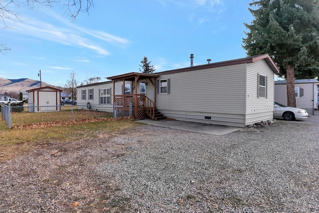 view of manufactured / mobile home