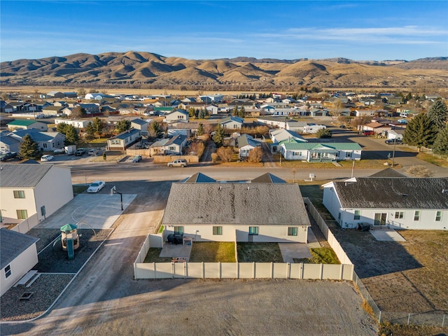703 S Oak St Unit 1 & 2, Townsend, MT 59644 - aerial view of residential area featuring a mountainous background