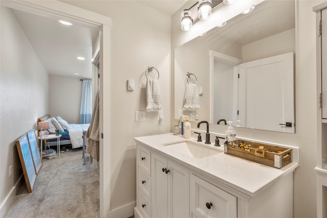 703 S Oak St Unit 1 & 2, Townsend, MT 59644 - bathroom featuring vanity and recessed lighting