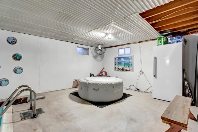 11125 Silver St, Clinton, MT 59825 - basement featuring freestanding refrigerator