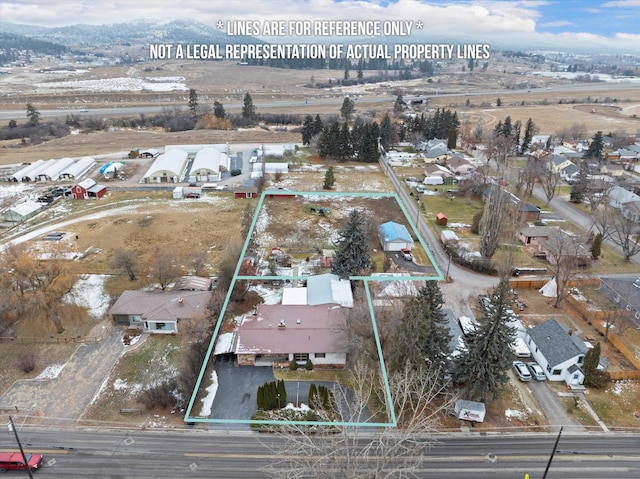 drone / aerial view featuring a residential view