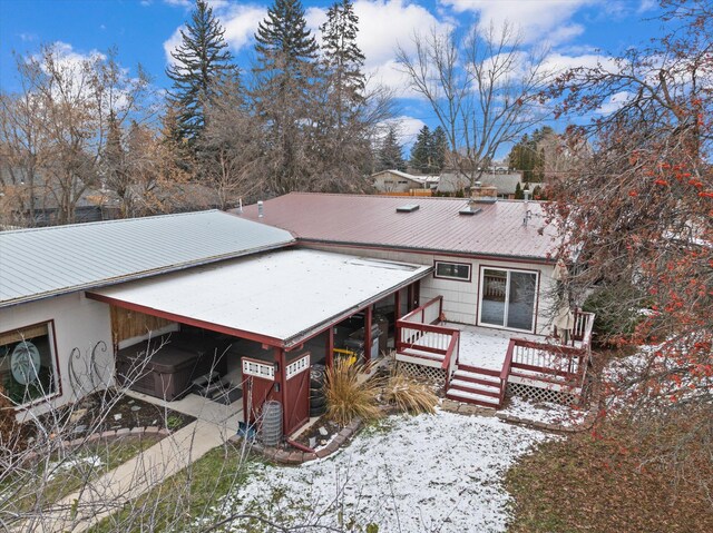 444 S Meridian Rd, Kalispell, MT 59901 - view of front of house with a deck