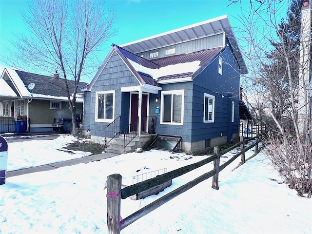 view of front of home