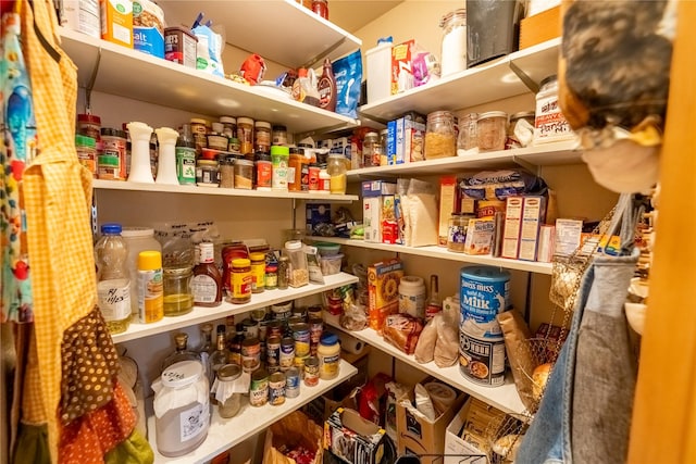 view of pantry