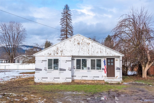 view of back of property