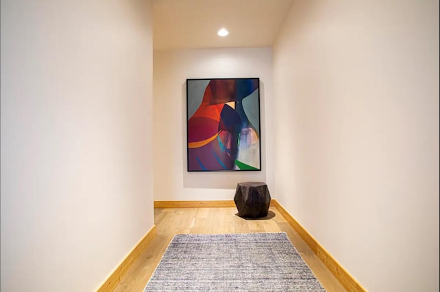 interior space with light wood-type flooring