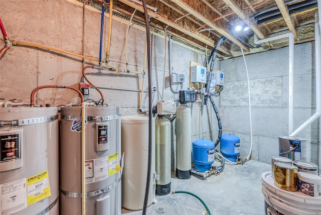 utilities with secured water heater