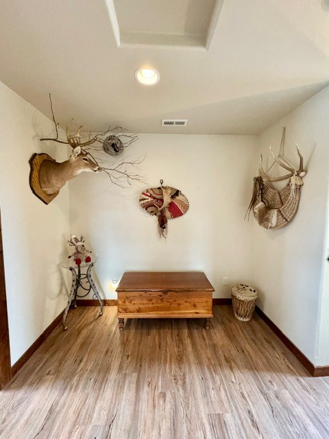 interior space featuring hardwood / wood-style floors