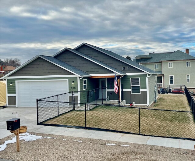 exterior space featuring a mountain view and a yard