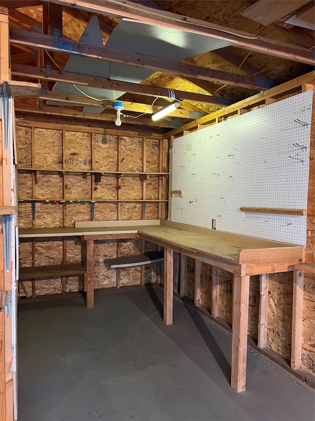 view of storage room