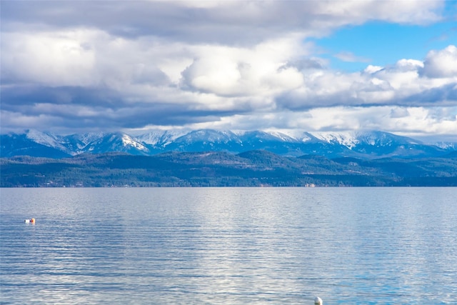 property view of water with a mountain view