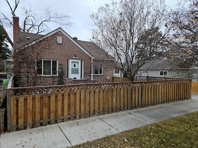 view of front of home