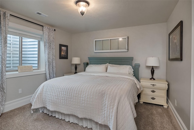 bedroom with carpet floors