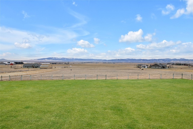 property view of mountains with a rural view