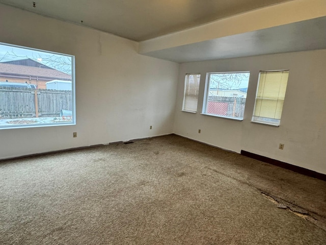 view of carpeted empty room