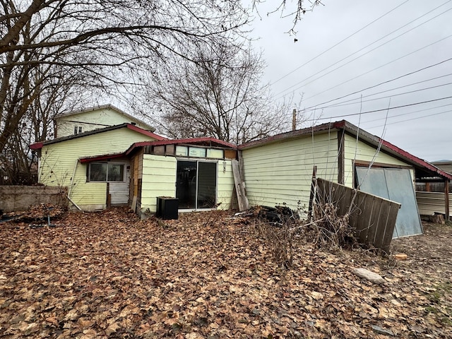 view of rear view of property