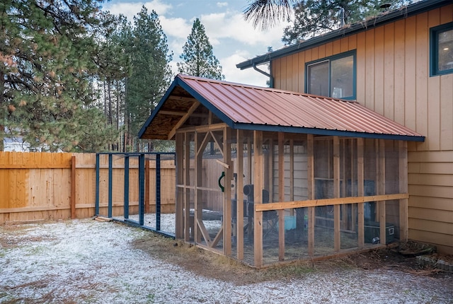 view of outbuilding