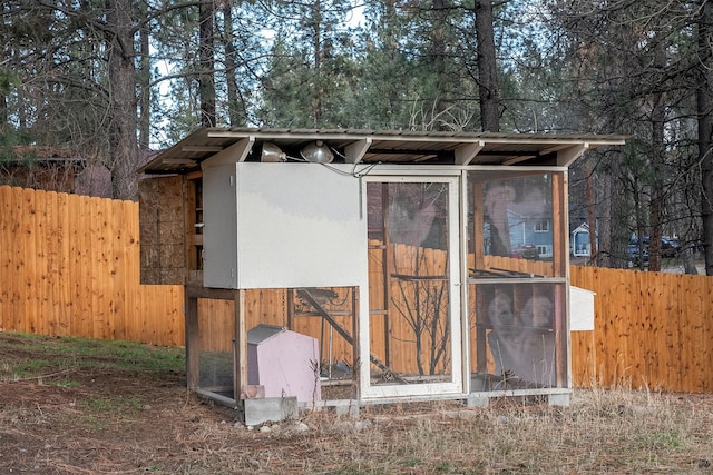 view of outbuilding